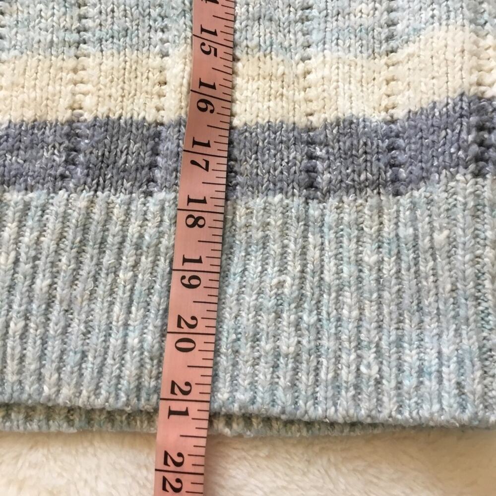 GAP Blue and White Striped Knit Sweater Top - Picture 12 of 15